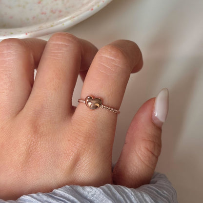 Bear & Heart Ring