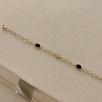 Onyx Chain Bracelet