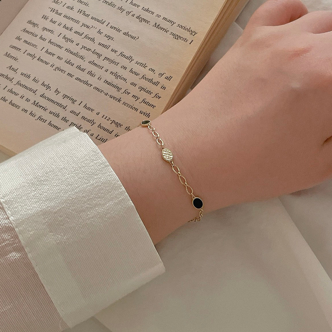 Onyx Chain Bracelet