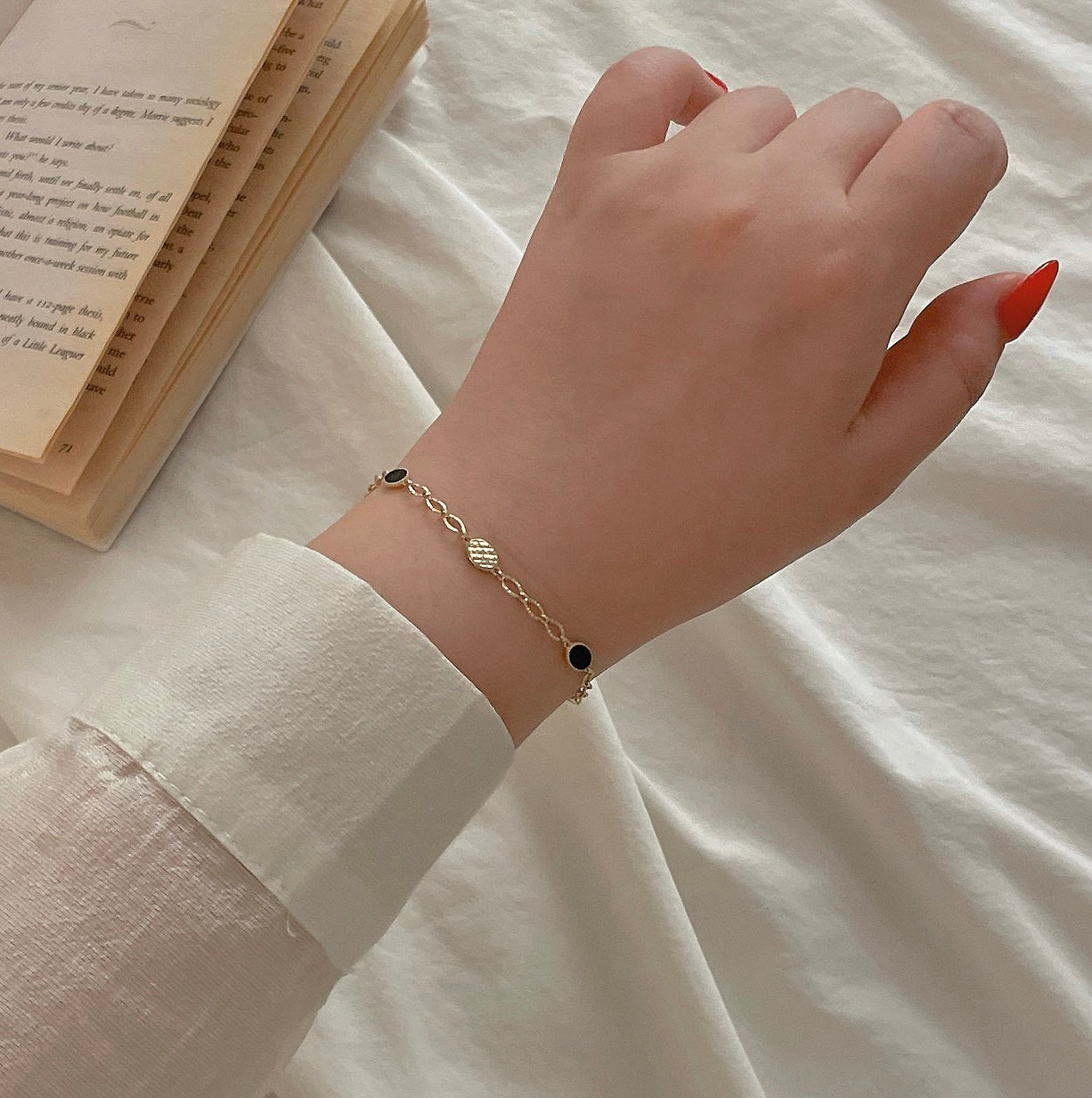Onyx Chain Bracelet