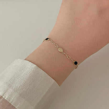 Onyx Chain Bracelet