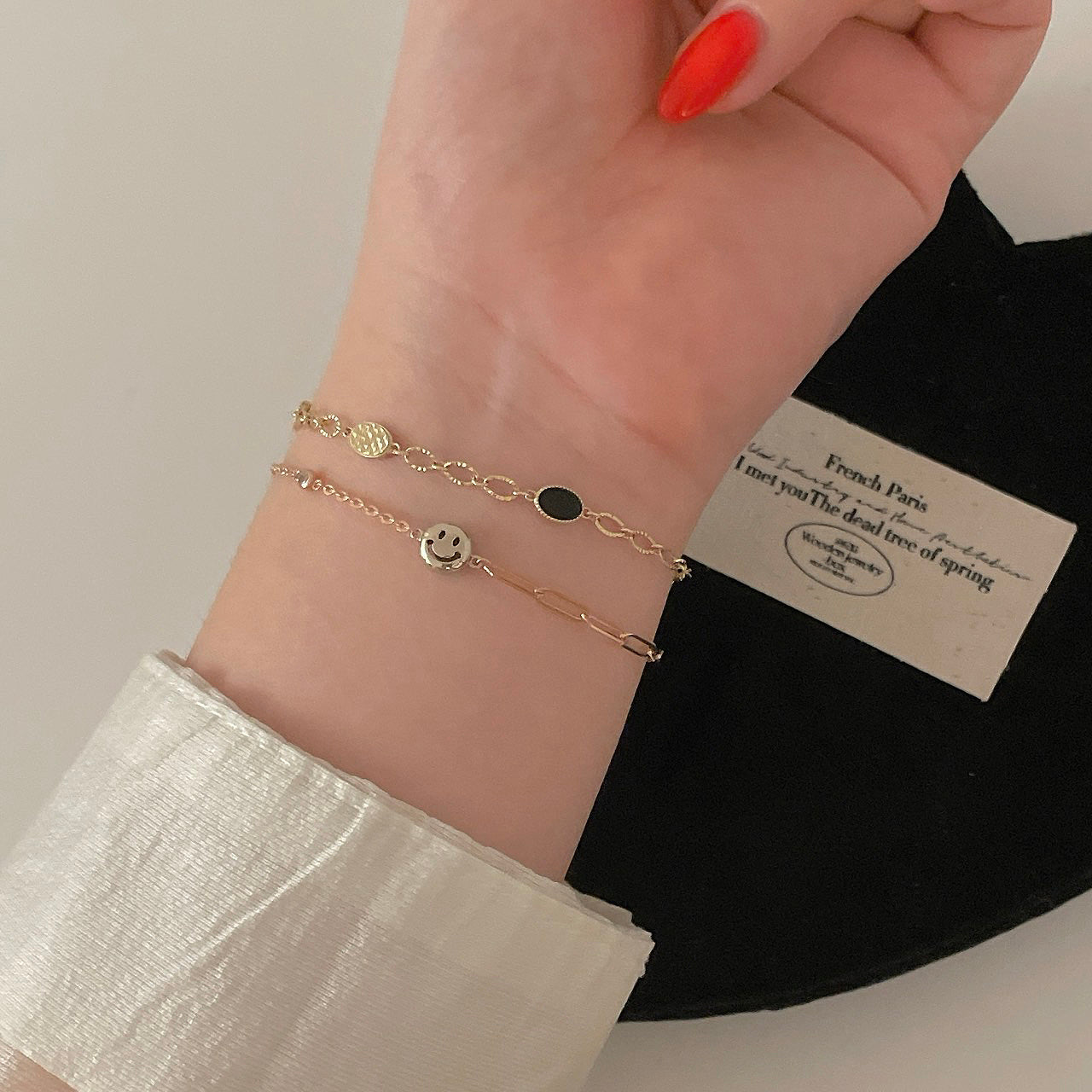 Onyx Chain Bracelet