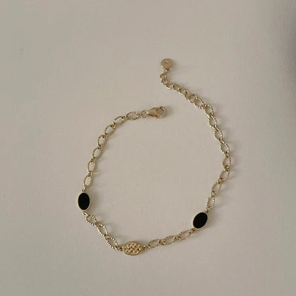 Onyx Chain Bracelet
