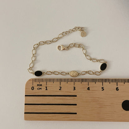 Onyx Chain Bracelet