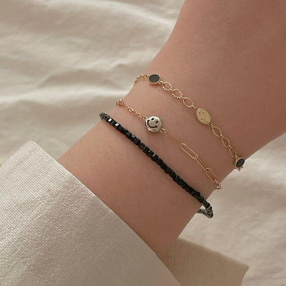Onyx Chain Bracelet