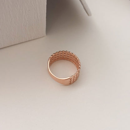 4 Row Band Ring
