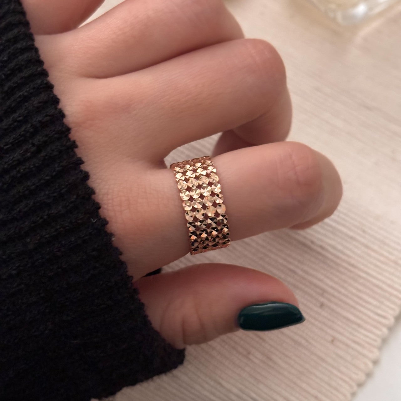 4 Row Band Ring
