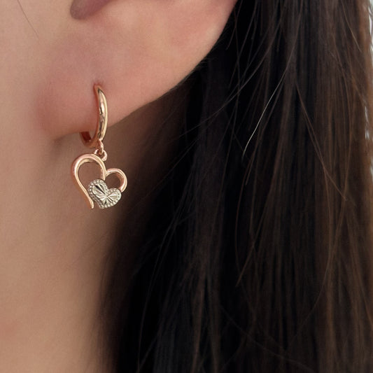 Heart Dangle Earrings