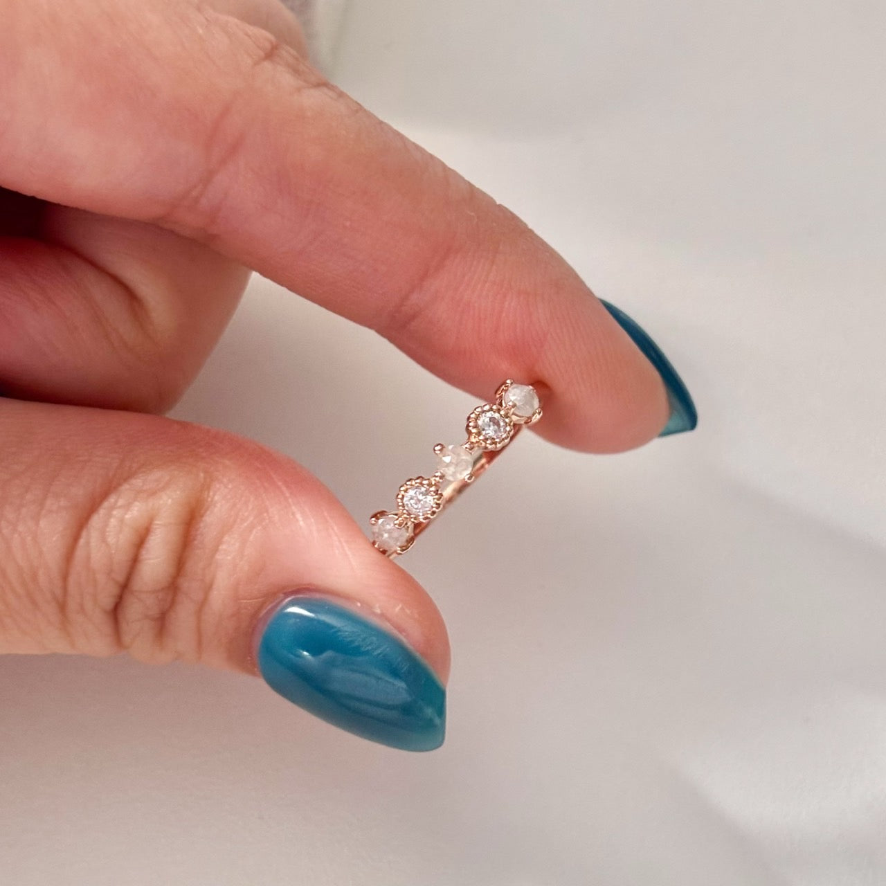 Gray Diamond Ring