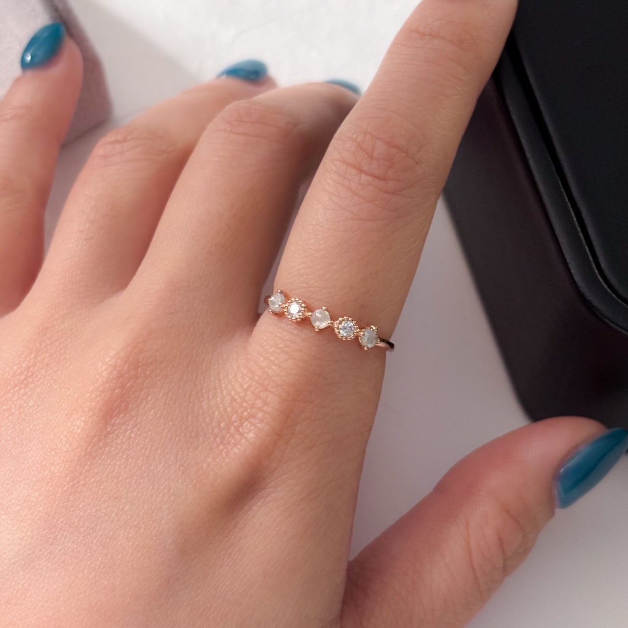 Gray Diamond Ring