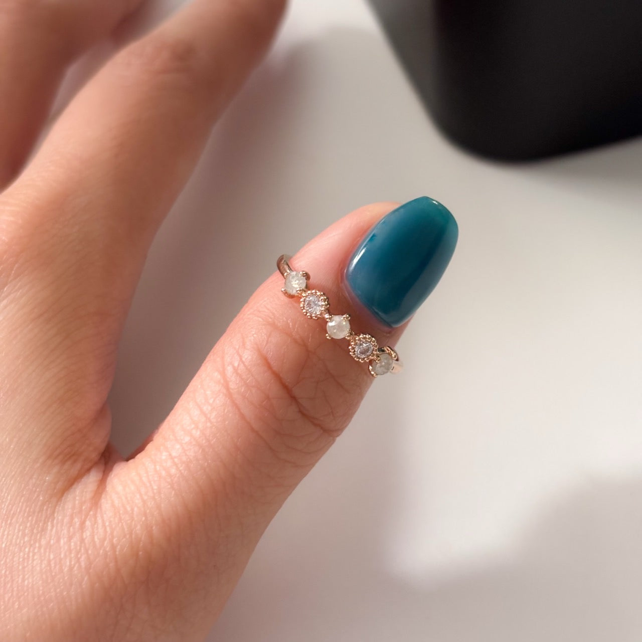 Gray Diamond Ring