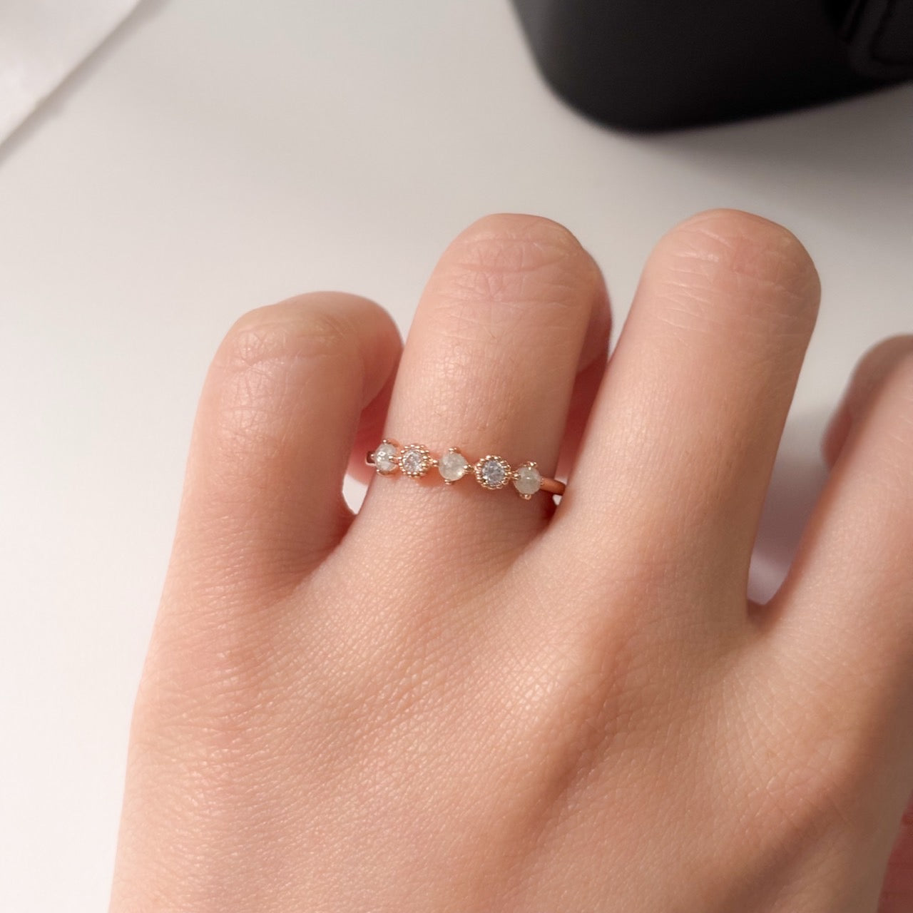Gray Diamond Ring