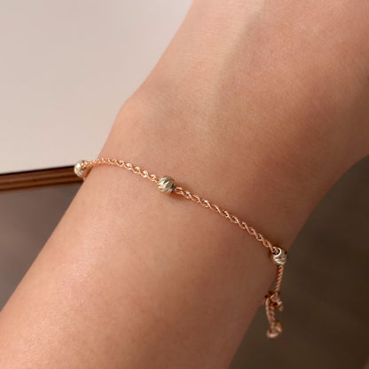 Two Tone Ball Bracelet