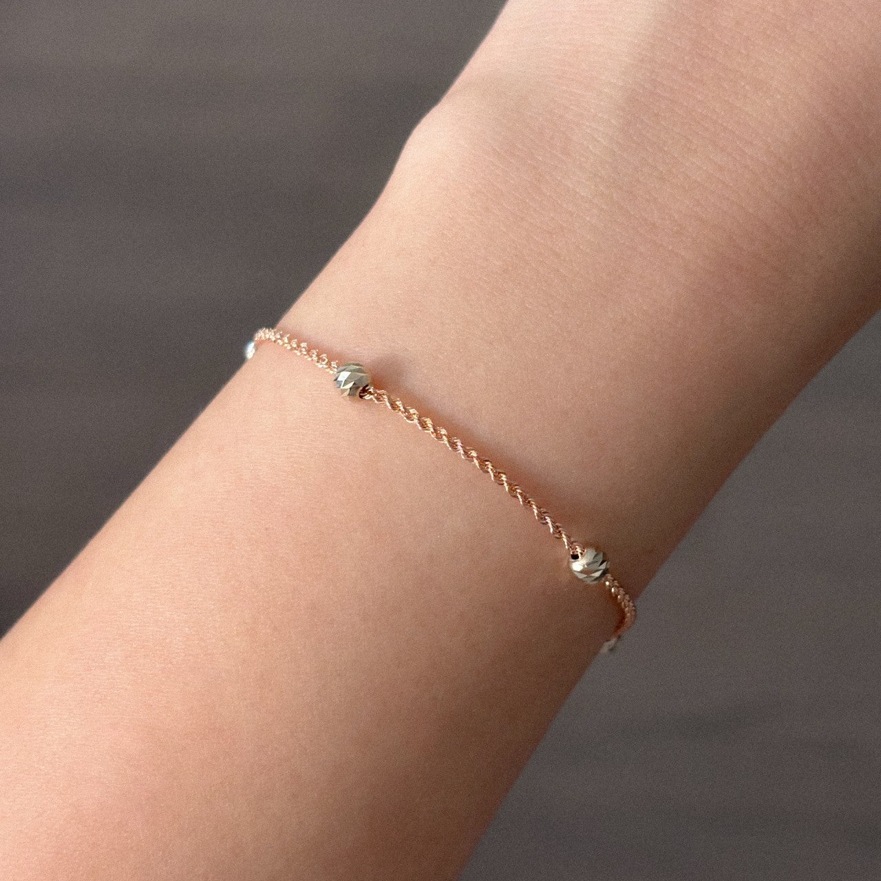 Two Tone Ball Bracelet