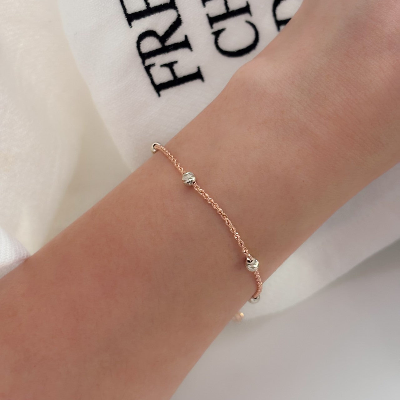 Two Tone Ball Bracelet