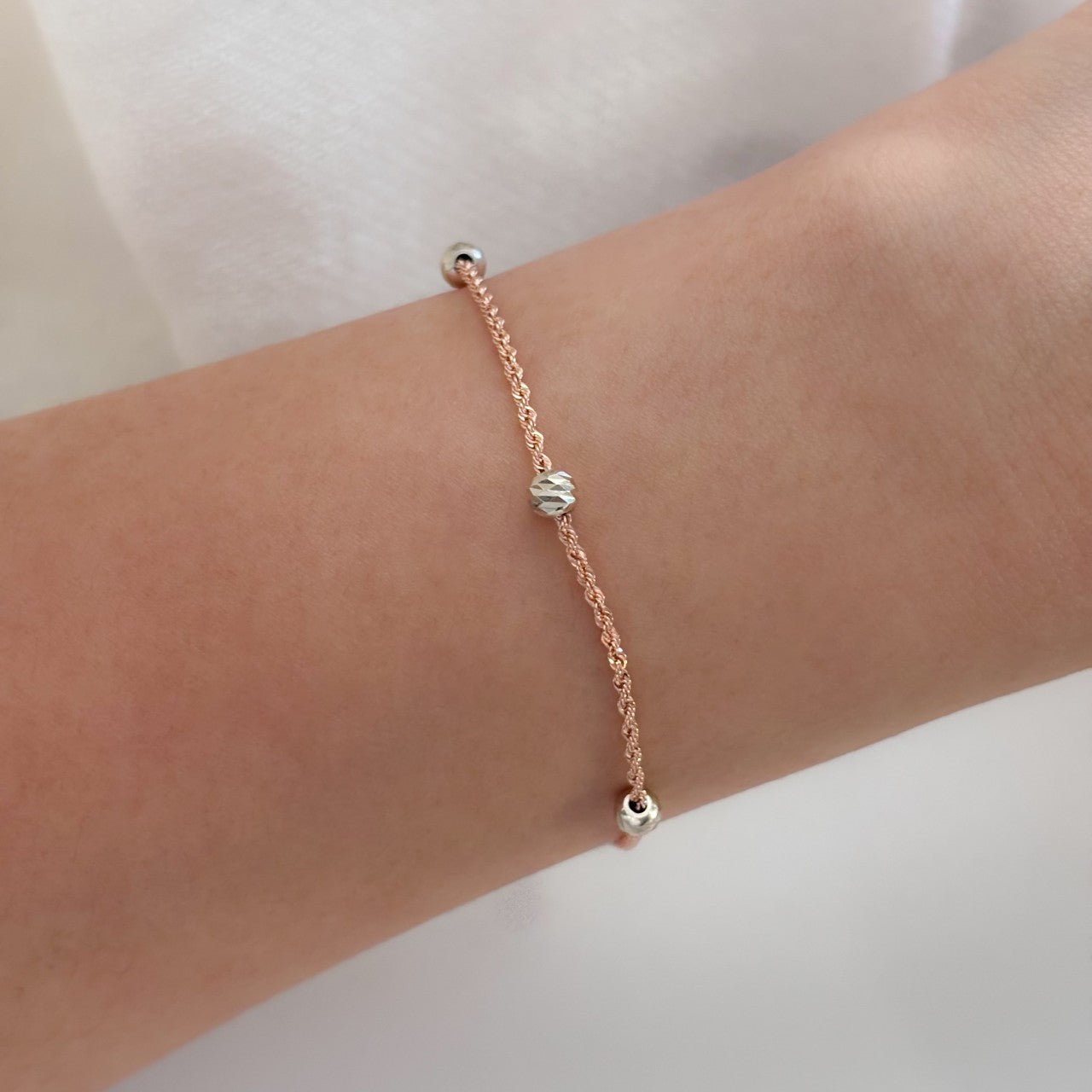 Two Tone Ball Bracelet