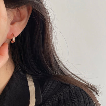 Textured Huggie Earrings