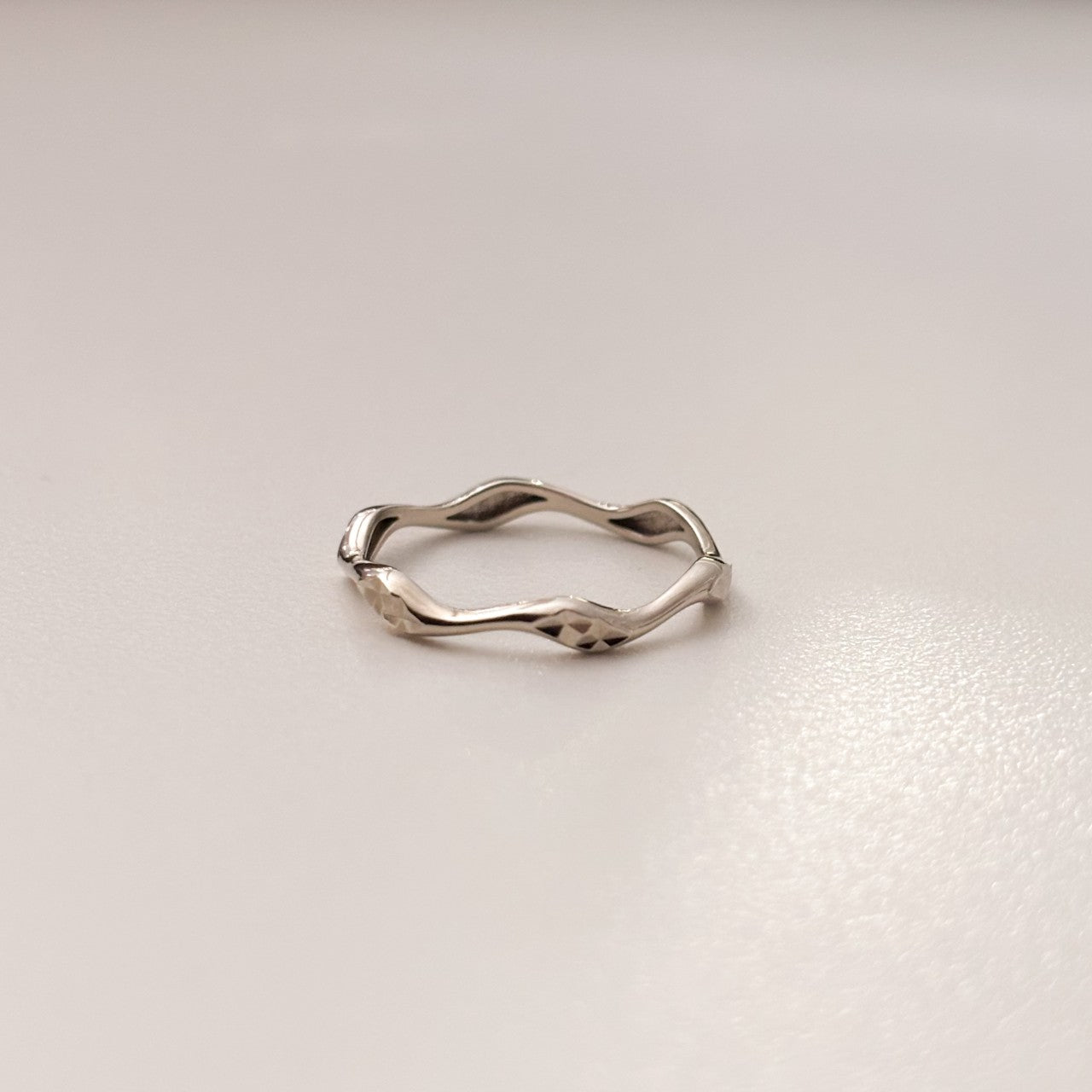 Textured Wave Ring
