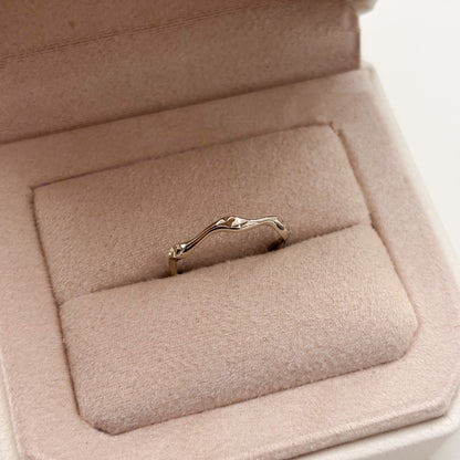 Textured Wave Ring