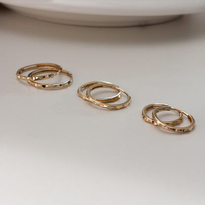 Textured Hoop Earrings