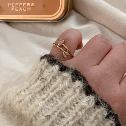Heart Arrow Ring