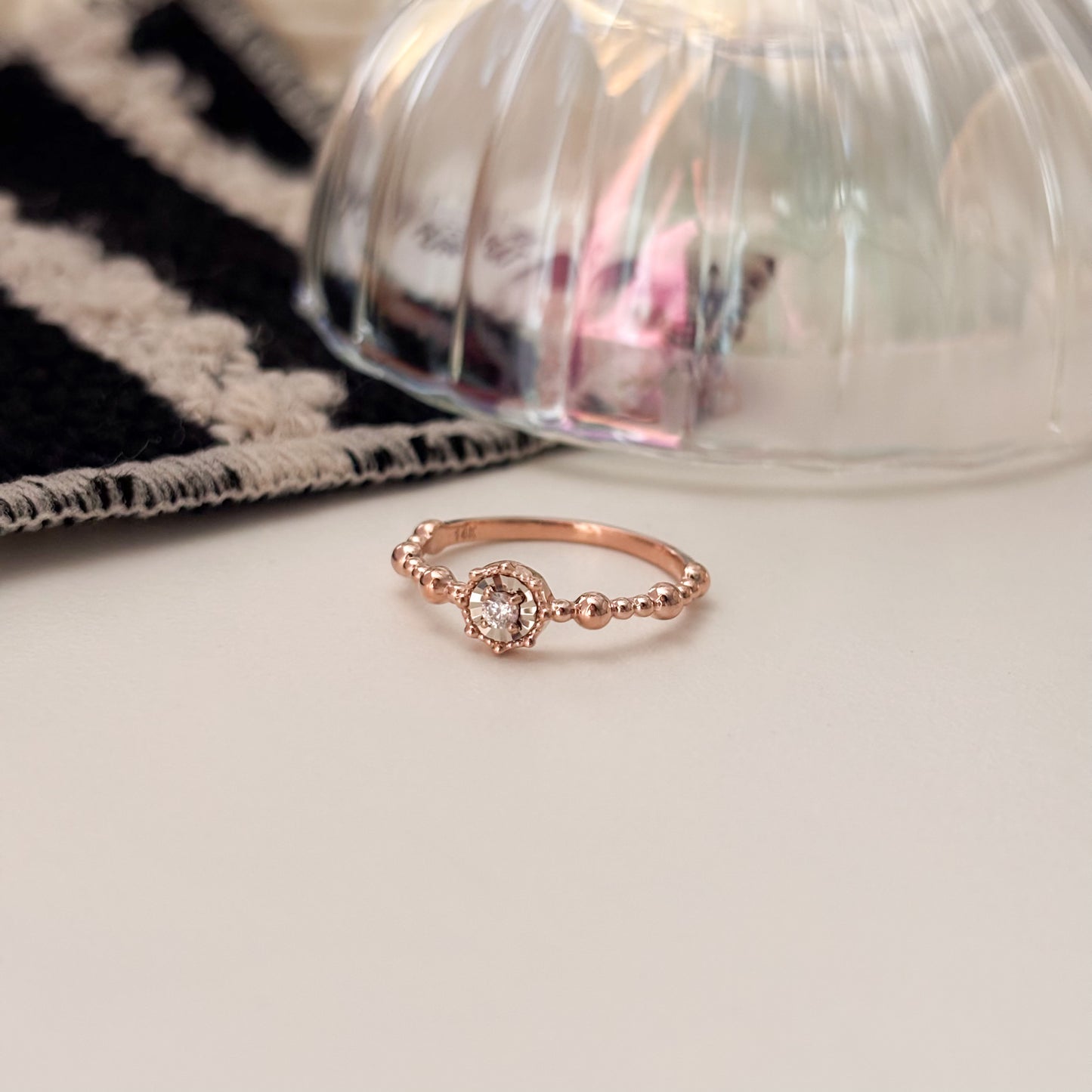Beaded Edge Ring