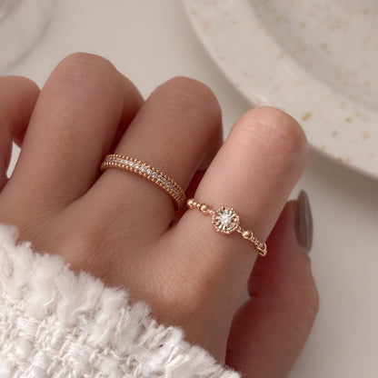 Beaded Edge Ring