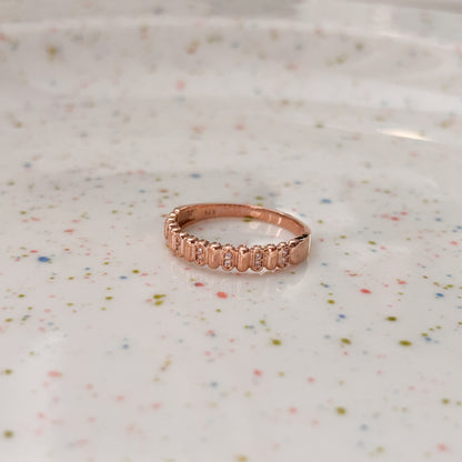 Ripped Bead Promise Ring