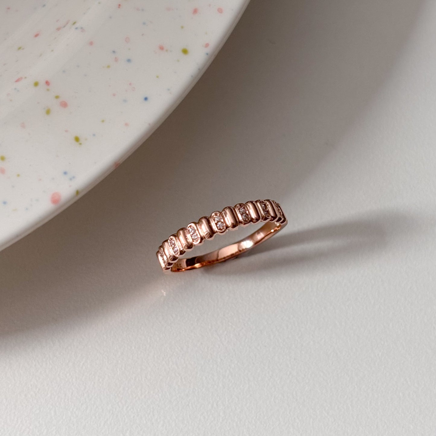 Ripped Bead Promise Ring