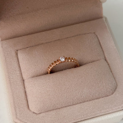 Ripped Bead Promise Ring