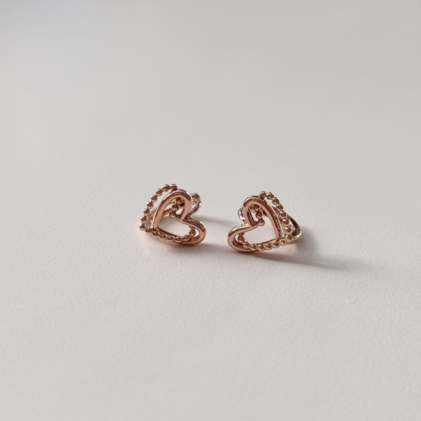 Beaded Heart Earrings