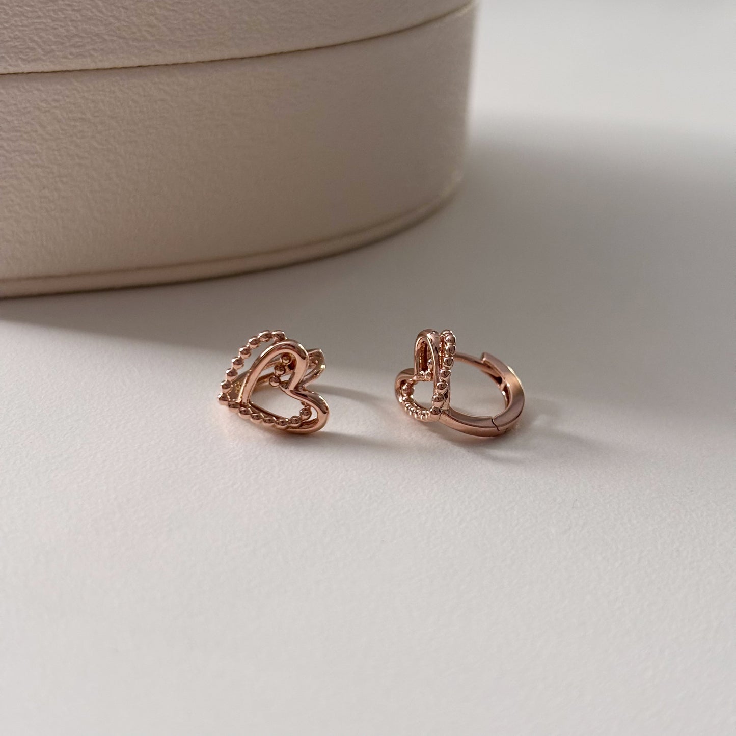 Beaded Heart Earrings