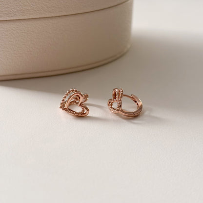 Beaded Heart Earrings