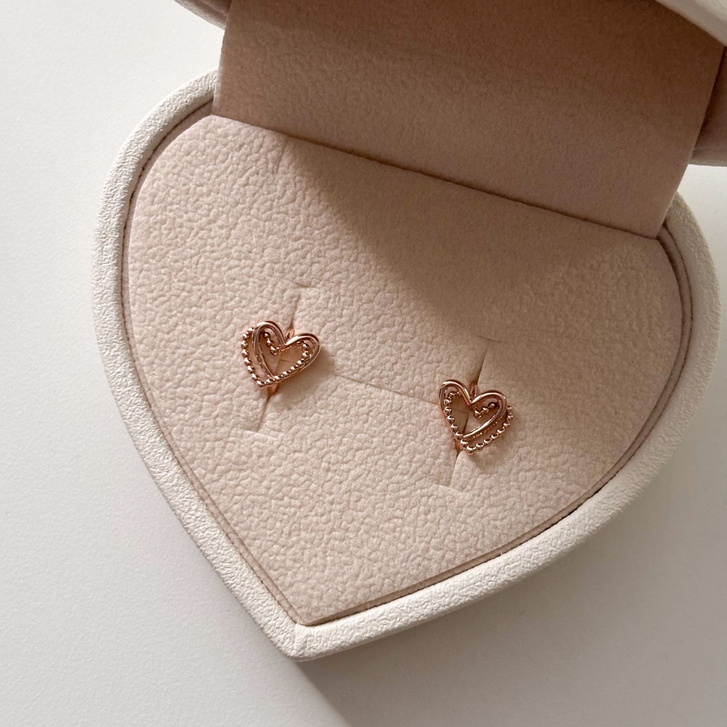 Beaded Heart Earrings