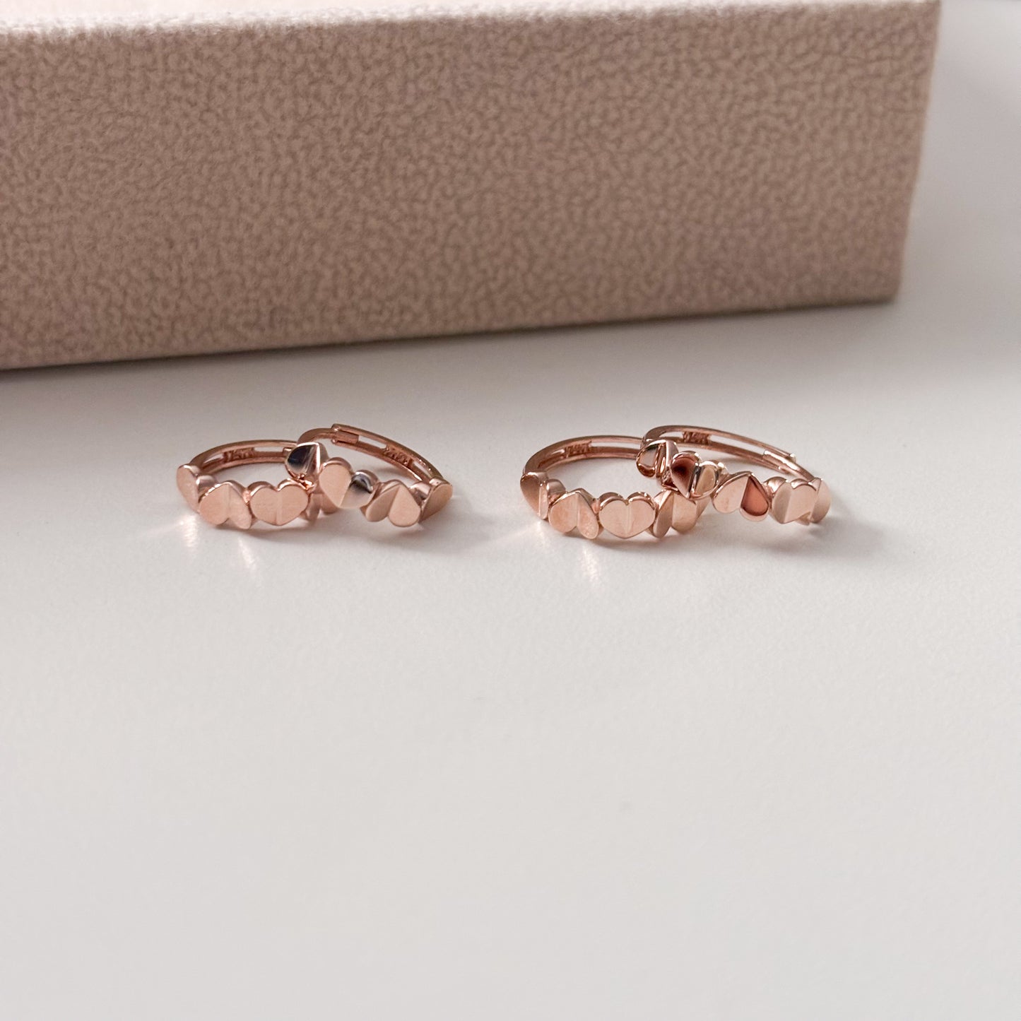 Heart Huggie Earrings