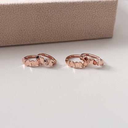 Heart Huggie Earrings