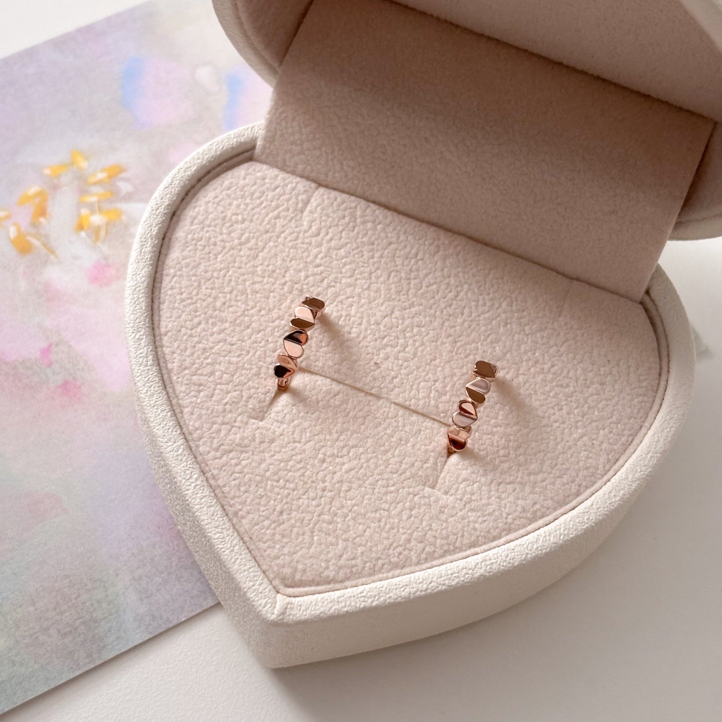 Heart Huggie Earrings