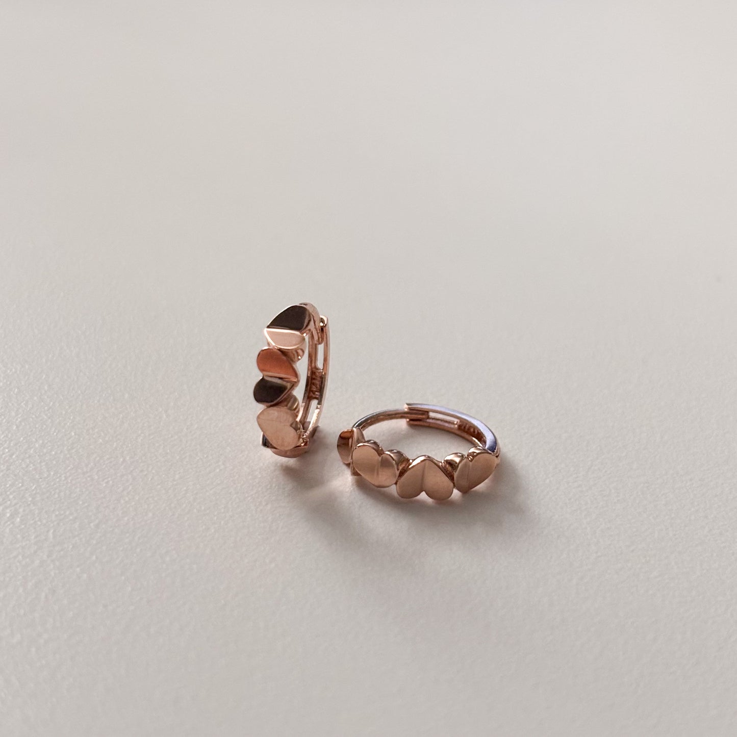 Heart Huggie Earrings