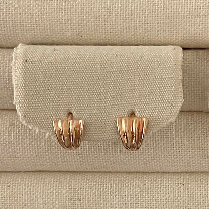 Shell Huggie Earrings