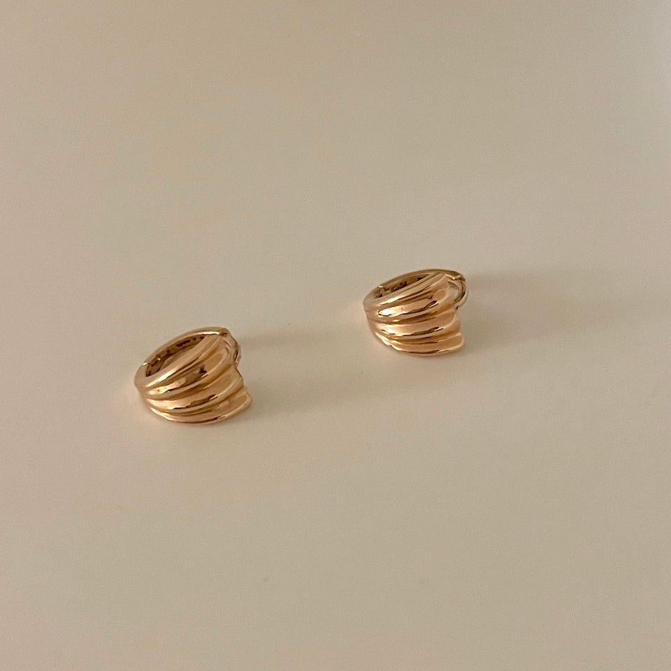 Shell Huggie Earrings