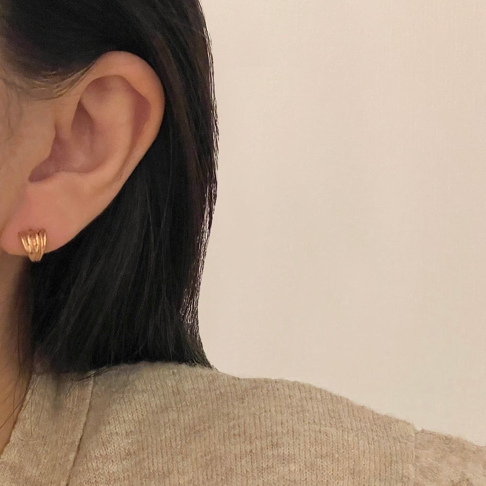 Shell Huggie Earrings