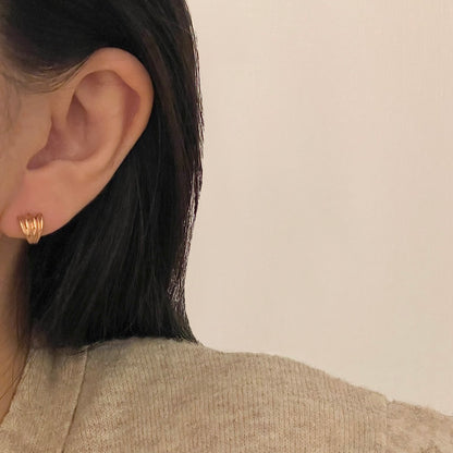 Shell Huggie Earrings