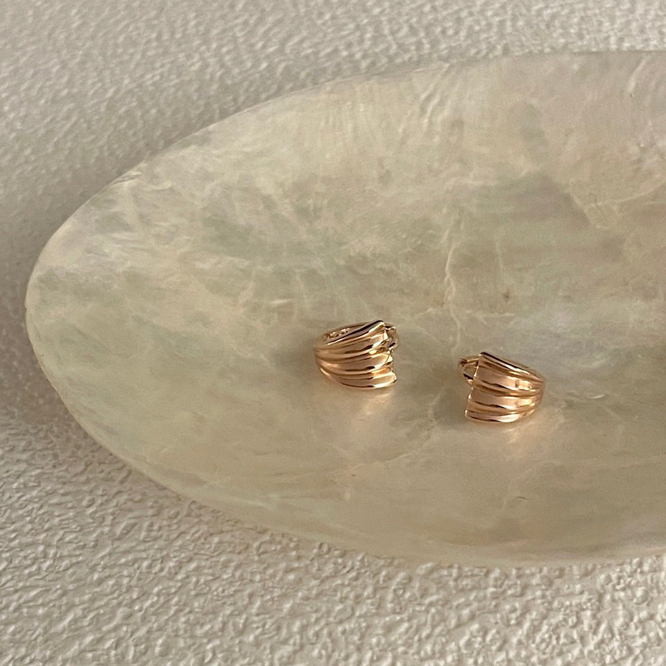 Shell Huggie Earrings
