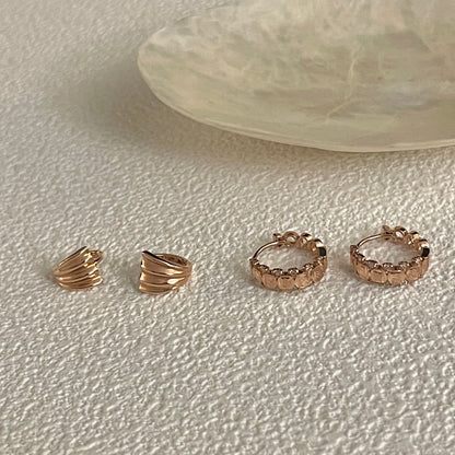 Shell Huggie Earrings