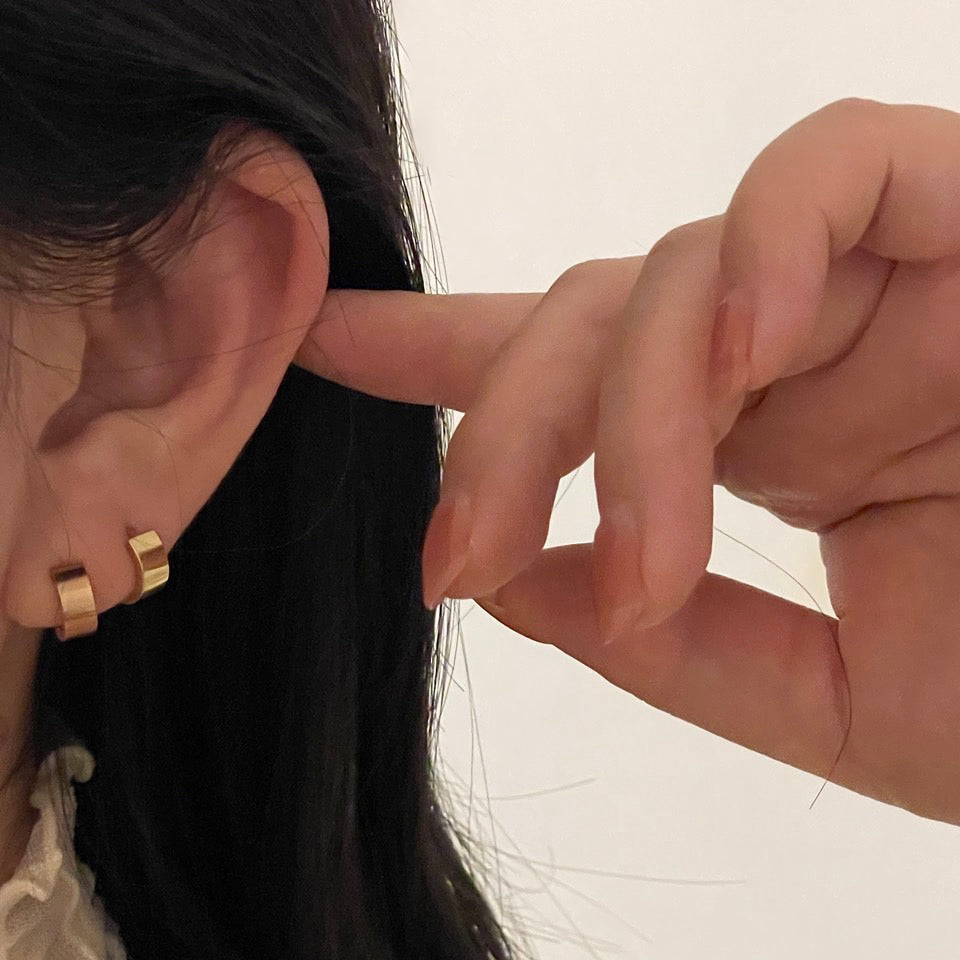 Tapered Hoop Earrings