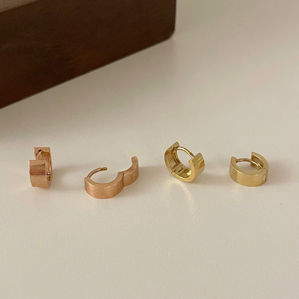 Tapered Hoop Earrings