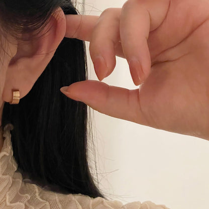 Tapered Hoop Earrings