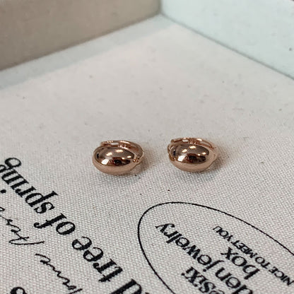 Dome Huggie Earrings