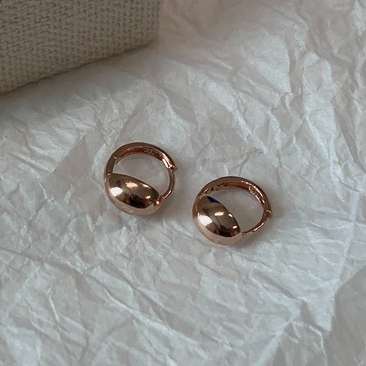 Dome Huggie Earrings