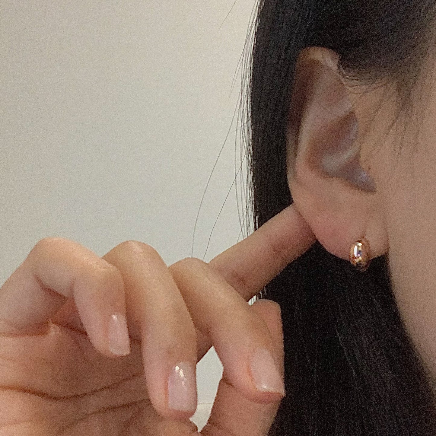 Dome Huggie Earrings